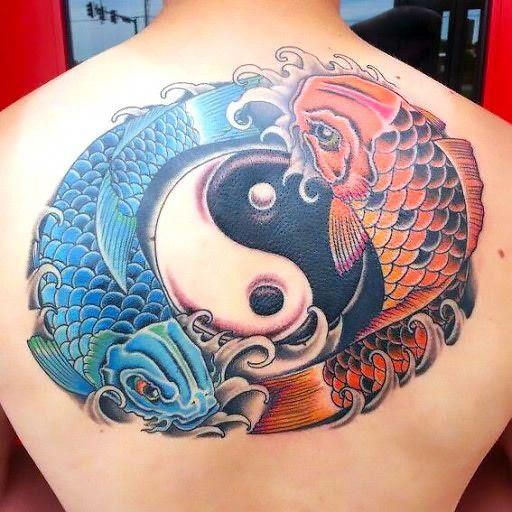 Detail Tato Ikan Koi Yin Yang Nomer 3