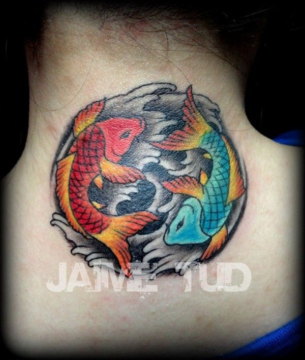 Detail Tato Ikan Koi Yin Yang Nomer 5