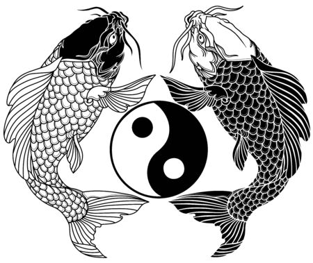 Detail Tato Ikan Koi Yin Yang Nomer 43