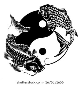 Detail Tato Ikan Koi Yin Yang Nomer 44