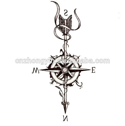 Detail Tato Kompas Di Lengan Nomer 18