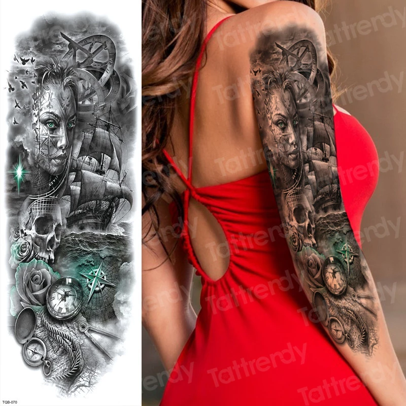 Detail Tato Kompas Di Lengan Nomer 22