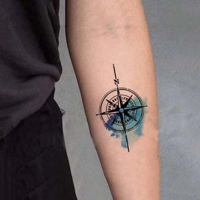 Detail Tato Kompas Di Lengan Nomer 8