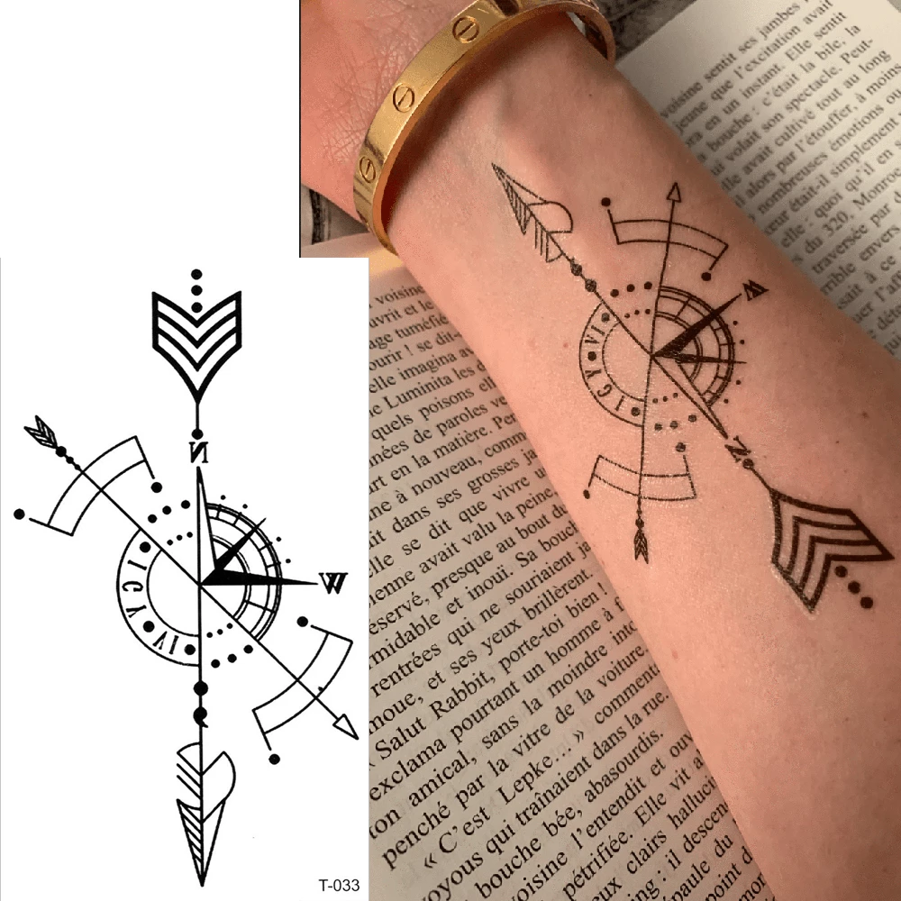Detail Tato Kompas Di Tangan Nomer 8