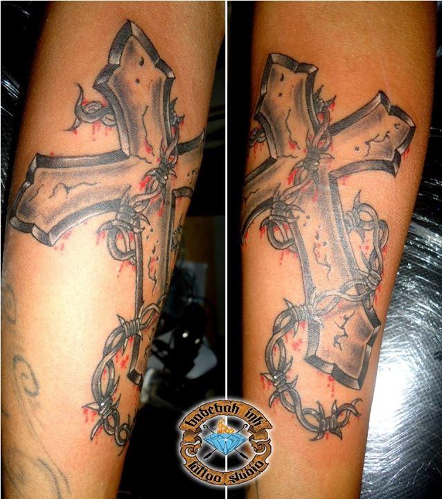 Detail Tatoo Salib Nomer 35