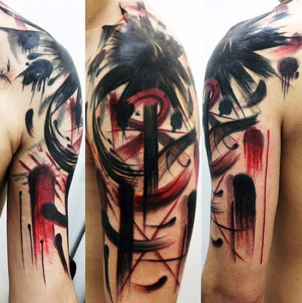 Detail Tatto Abstrak Nomer 32