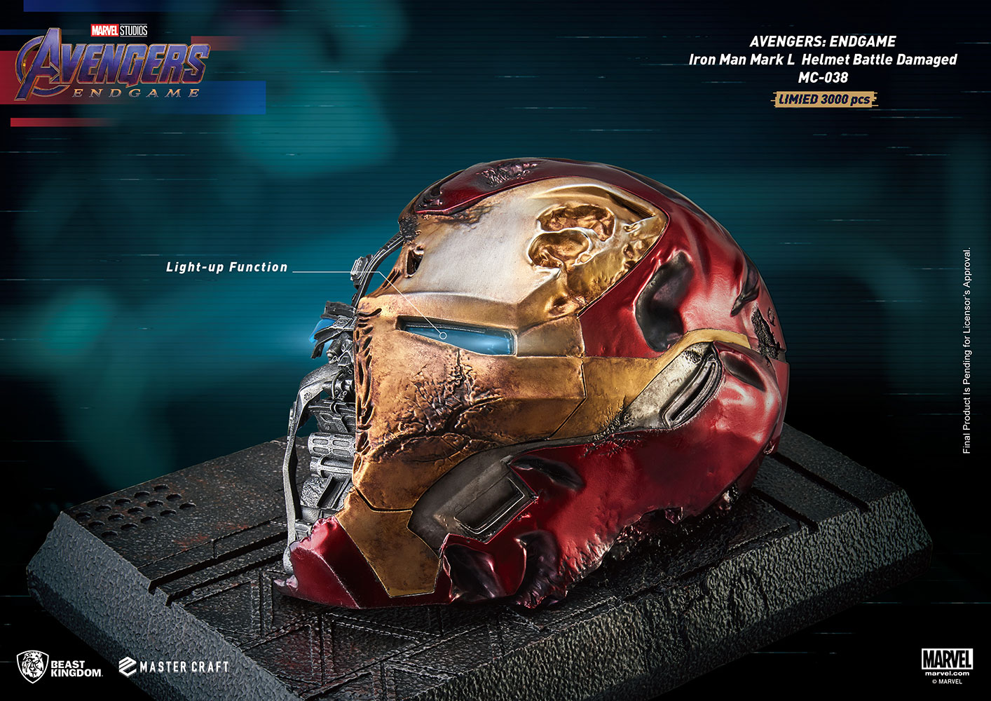 Detail Taurus Studio Iron Man Helmet Nomer 13