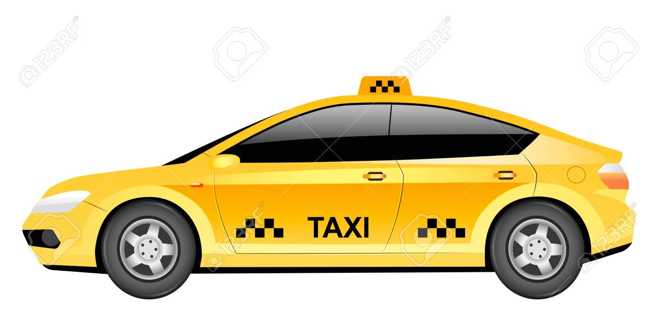 Download Taxi Cab Side View Nomer 55
