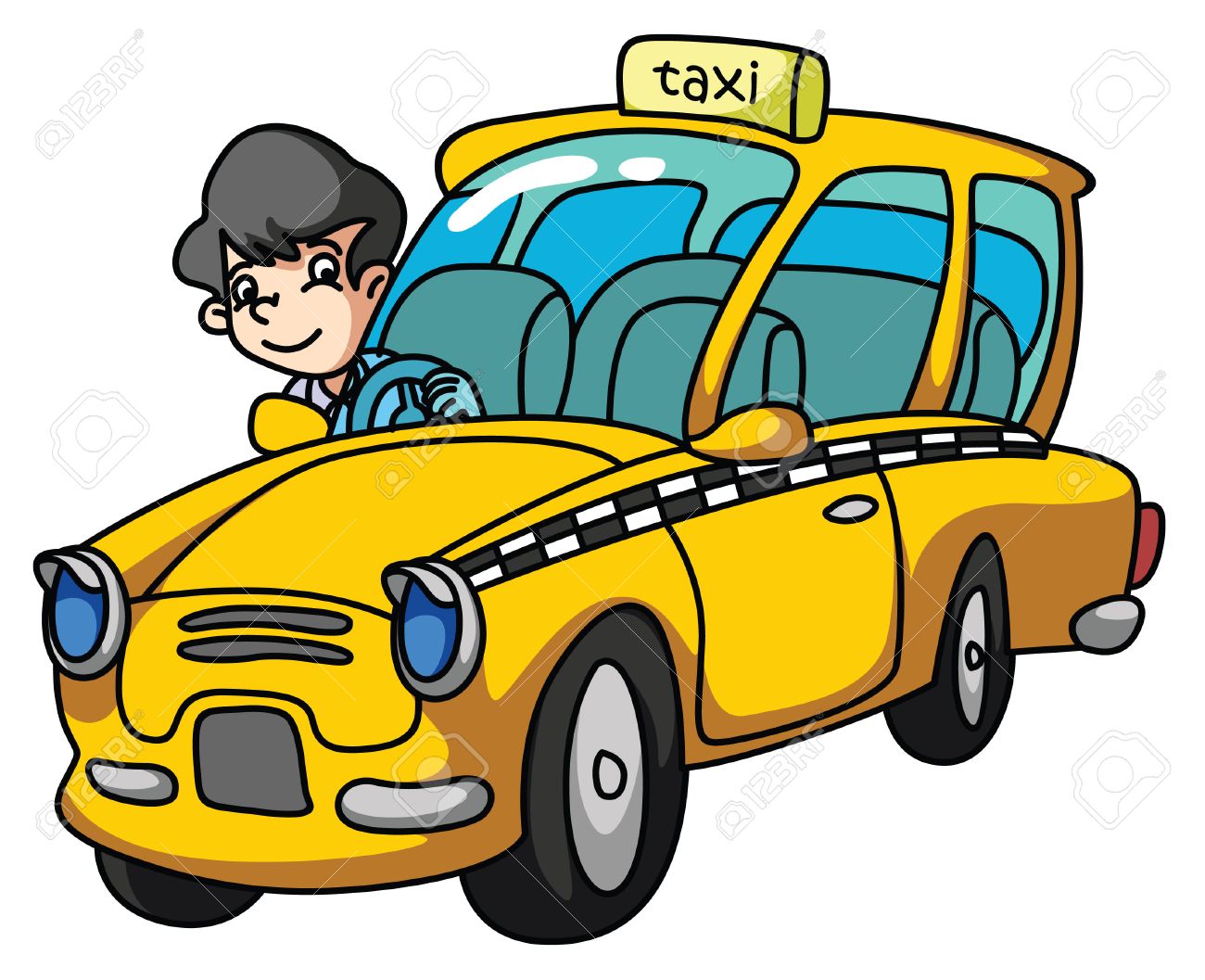Detail Taxi Clipart Free Nomer 25