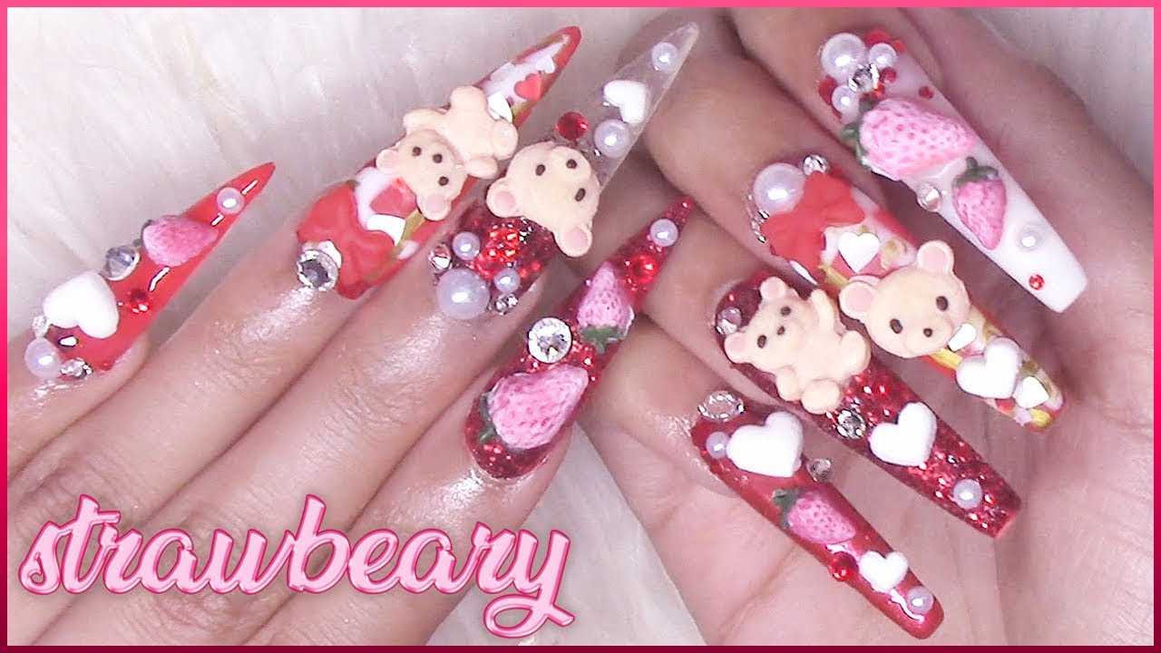 Teddy Bear 3d Nails - KibrisPDR