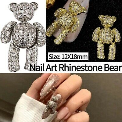 Detail Teddy Bear 3d Nails Nomer 16