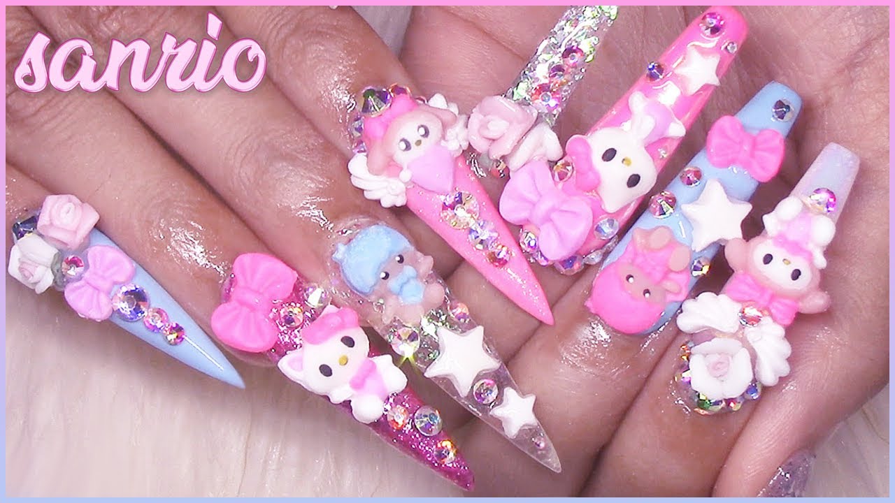 Detail Teddy Bear 3d Nails Nomer 32