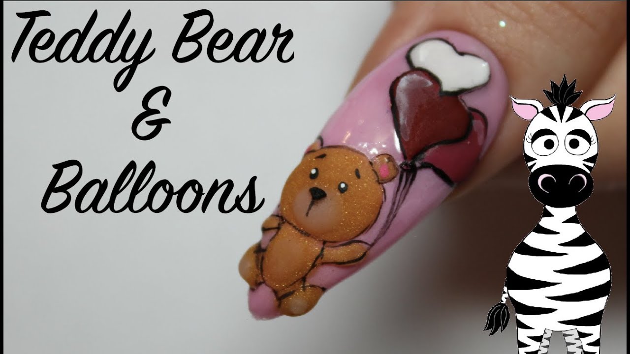 Detail Teddy Bear 3d Nails Nomer 7