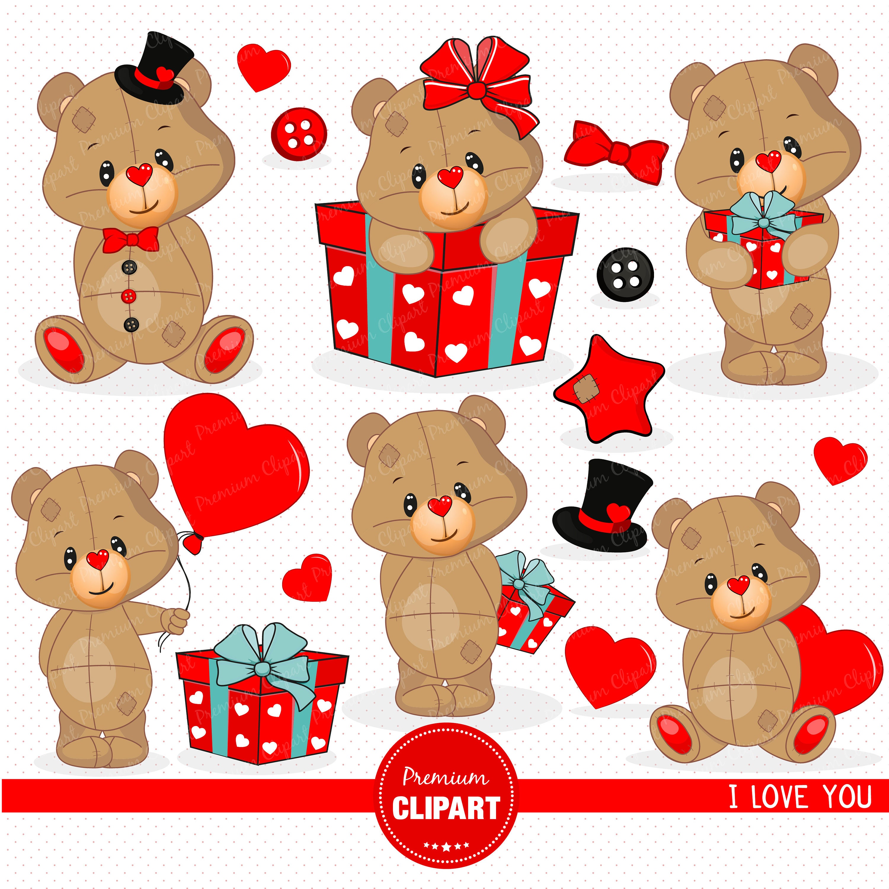 Detail Teddy Bear Clipart Images Nomer 52