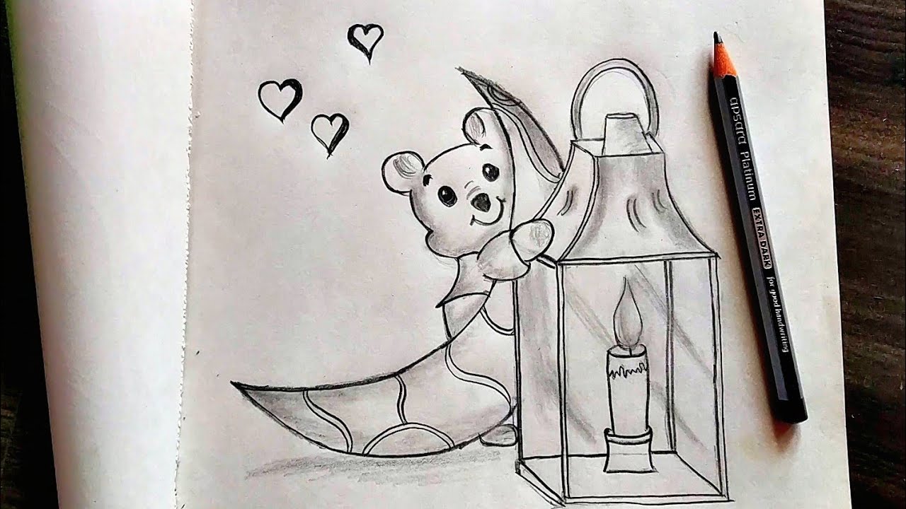 Detail Teddy Bear Drawings Pencil Nomer 14