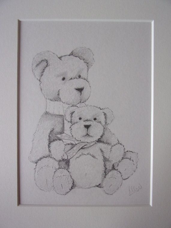 Detail Teddy Bear Drawings Pencil Nomer 16