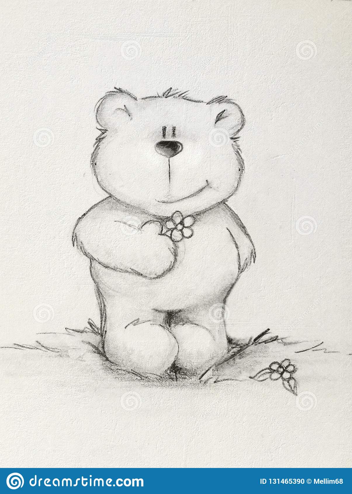 Detail Teddy Bear Drawings Pencil Nomer 24