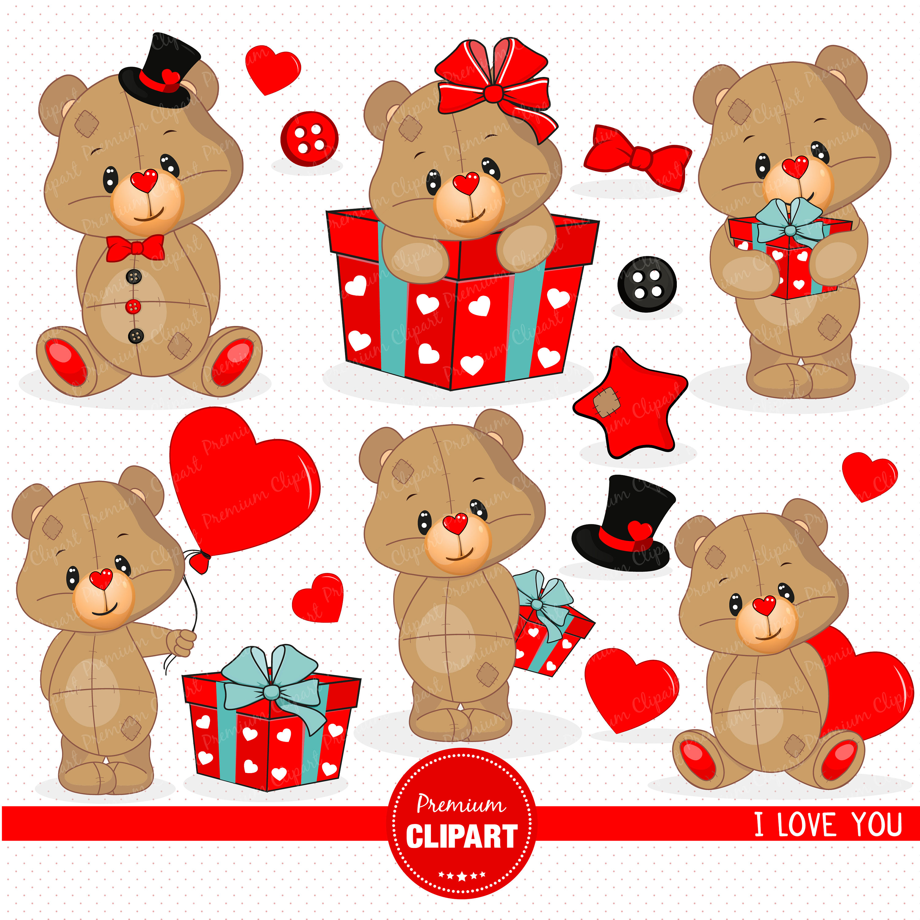 Detail Teddy Bear Images Clipart Nomer 36