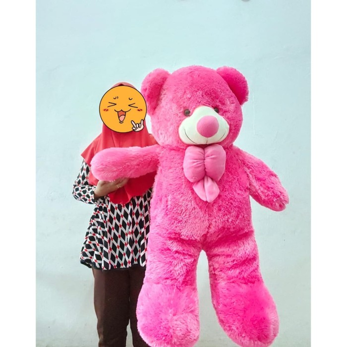 Detail Teddy Bear Pink Besar Nomer 20