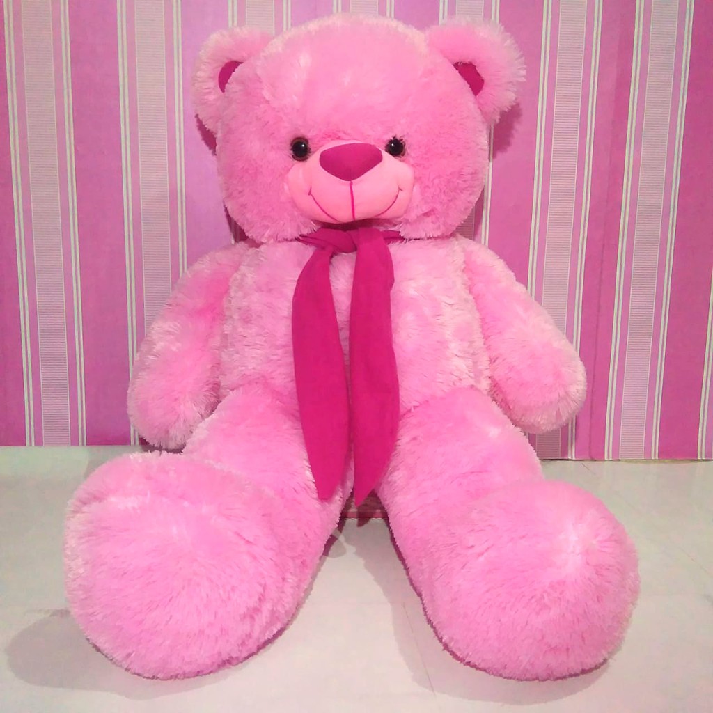 Detail Teddy Bear Pink Besar Nomer 5