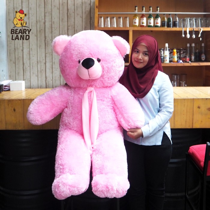 Detail Teddy Bear Pink Besar Nomer 8