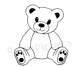 Detail Teddy Bear Silhouette Clip Art Nomer 19