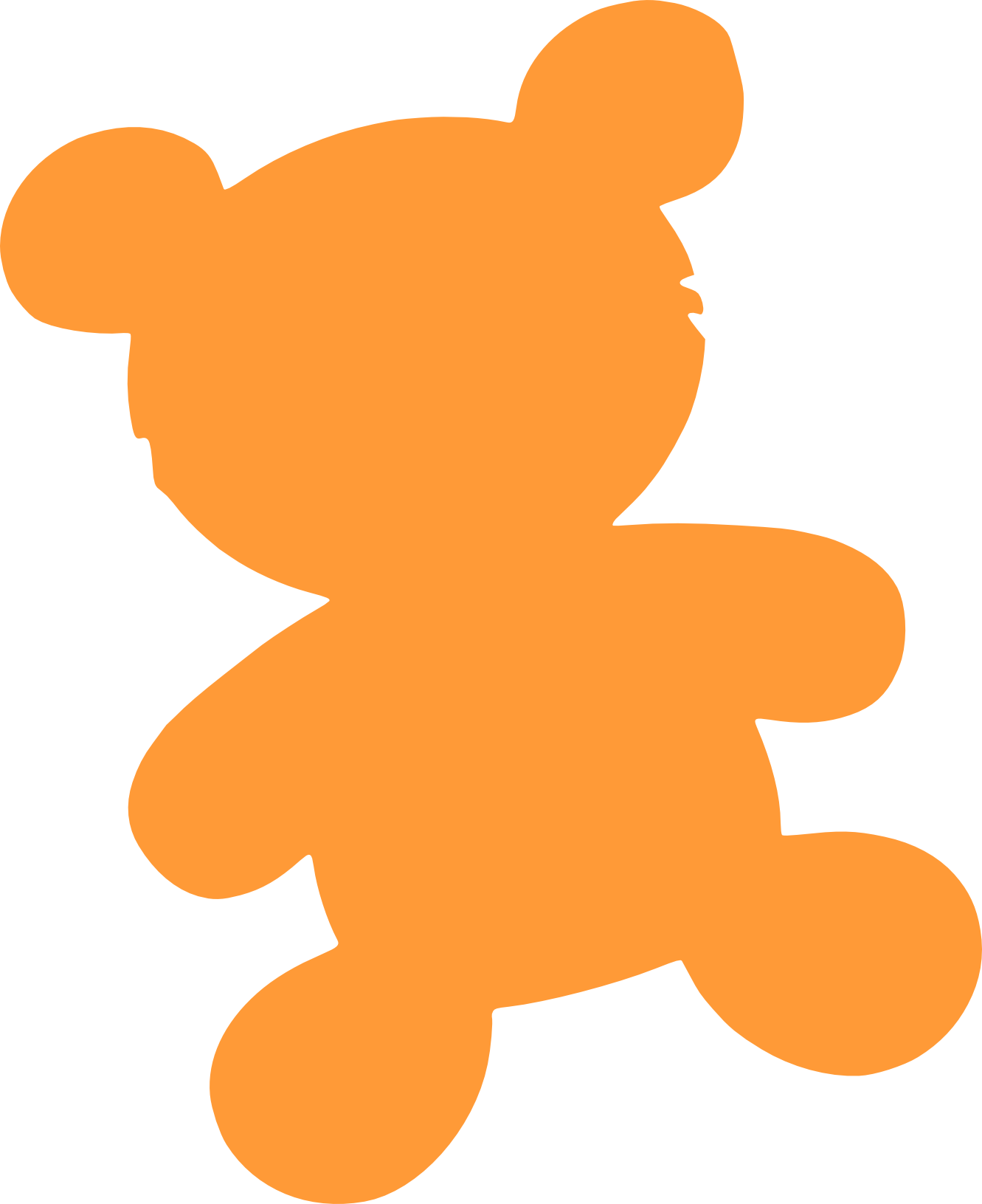 Detail Teddy Bear Silhouette Clip Art Nomer 26