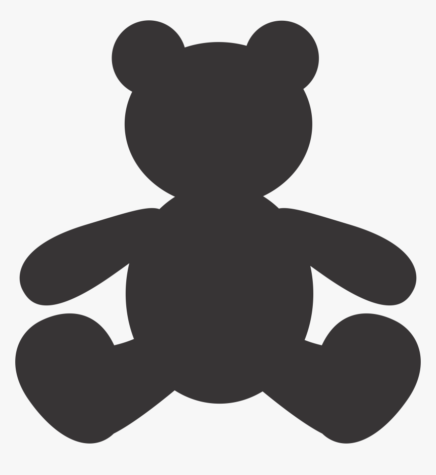 Detail Teddy Bear Silhouette Clip Art Nomer 7
