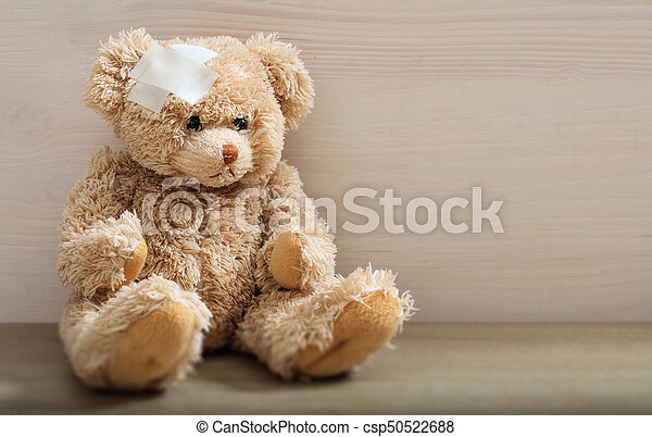 Detail Teddy Bear With Bandage Nomer 38