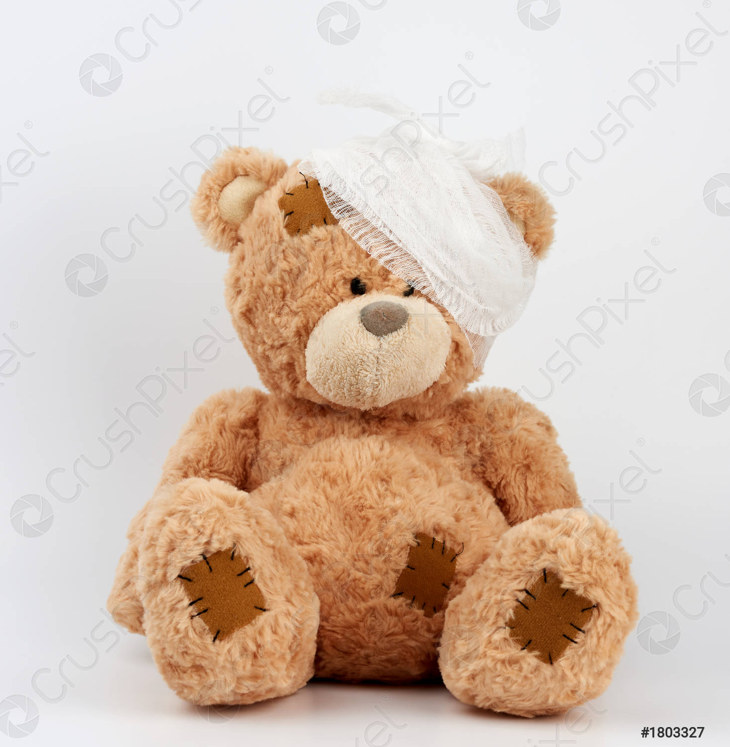 Detail Teddy Bear With Bandage Nomer 10