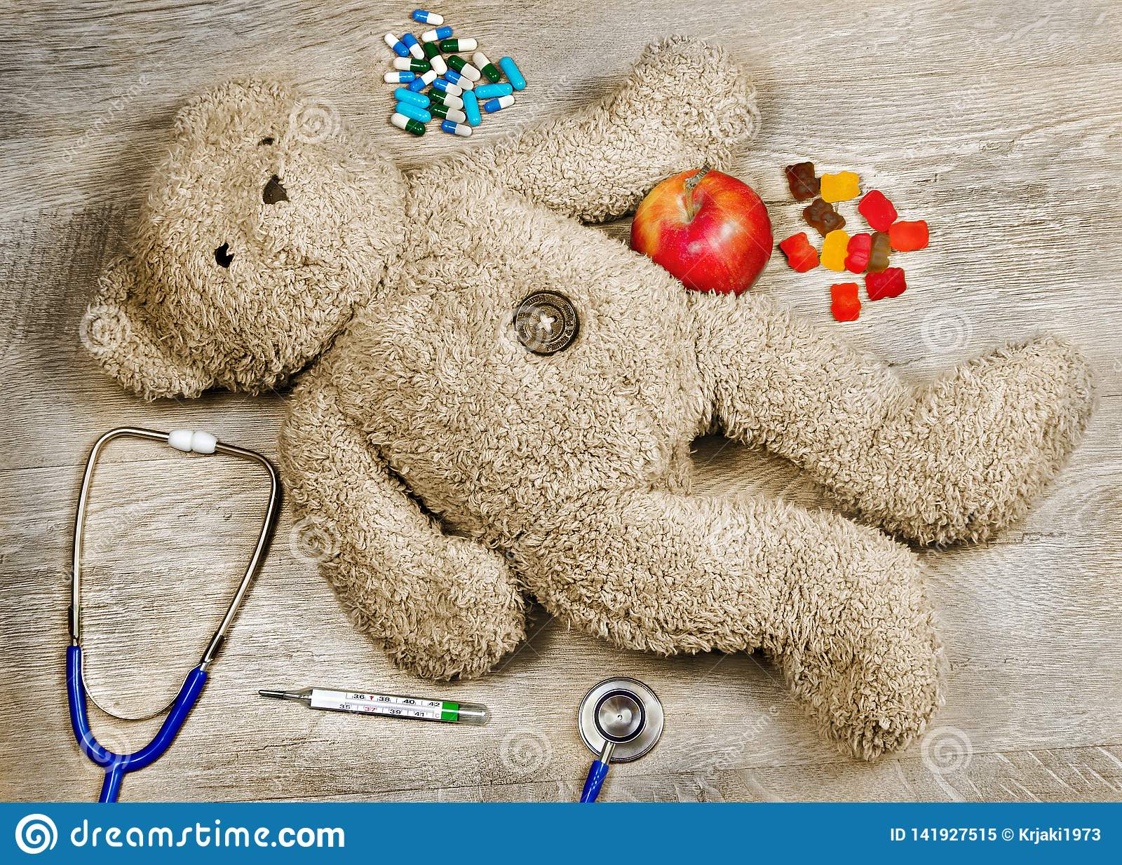 Detail Teddy Bear With Stethoscope Nomer 52