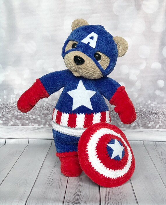 Detail Teddy Snow Captain America Shield Nomer 32