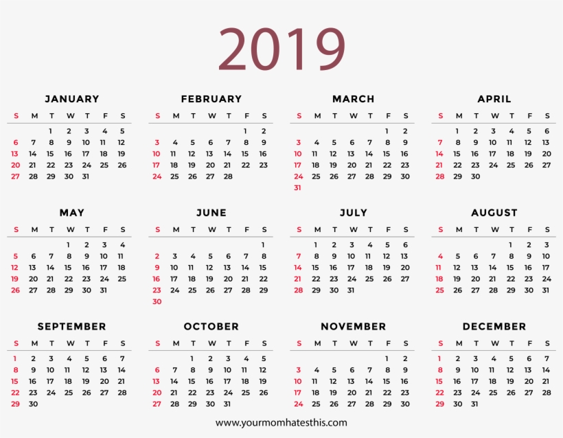 Detail Download Kalender 2019 Hd Nomer 12