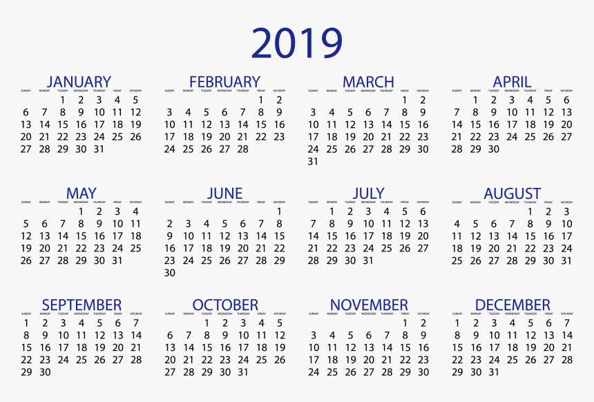 Detail Download Kalender 2019 Hd Nomer 16