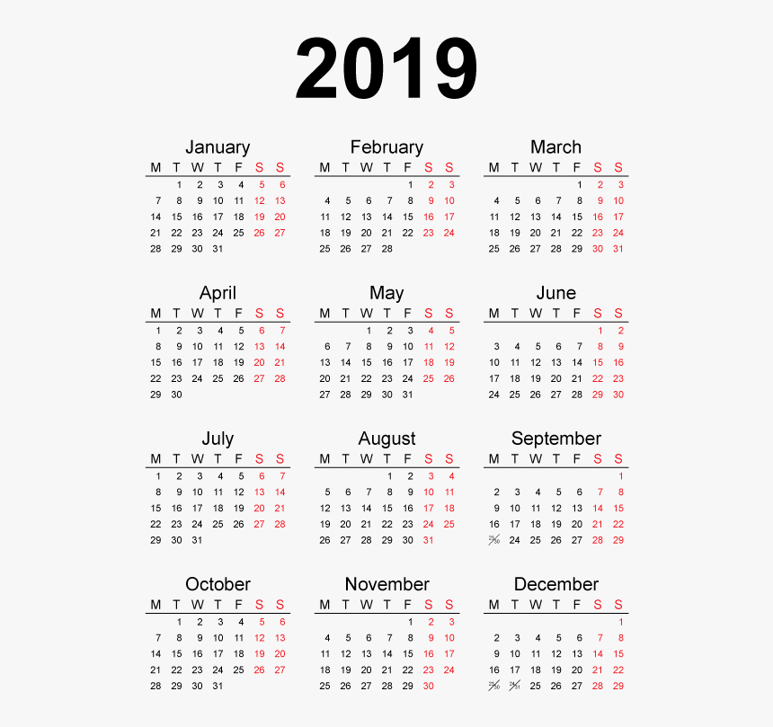 Detail Download Kalender 2019 Hd Nomer 5