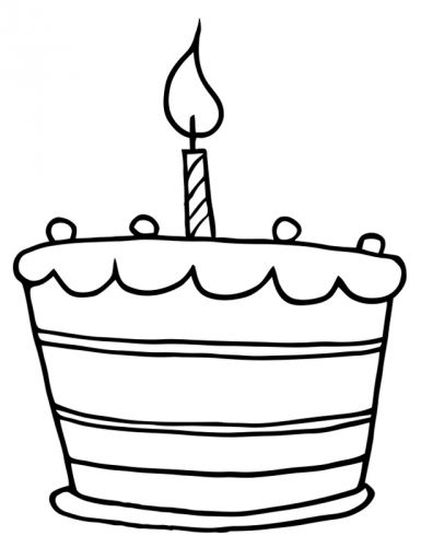 Happy Birthday Torte Zum Ausmalen - KibrisPDR
