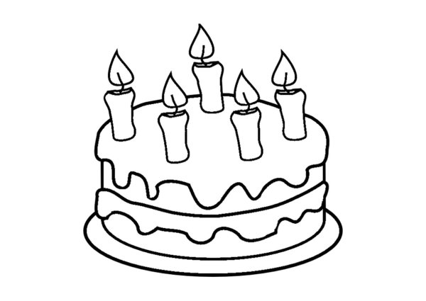 Detail Happy Birthday Torte Zum Ausmalen Nomer 19
