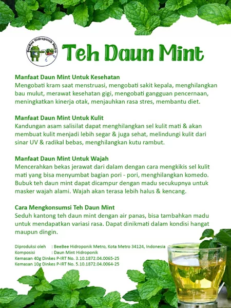 Detail Teh Daun Mint Nomer 21
