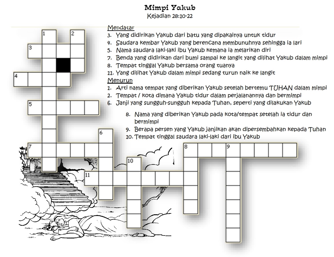 Detail Teka Teki Alkitab Sekolah Minggu Nomer 28