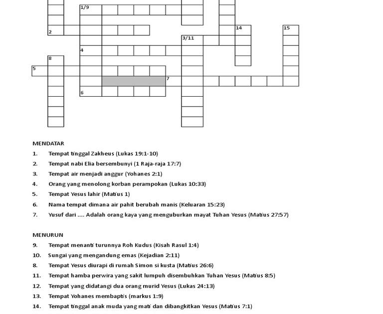 Detail Teka Teki Alkitab Sekolah Minggu Nomer 43