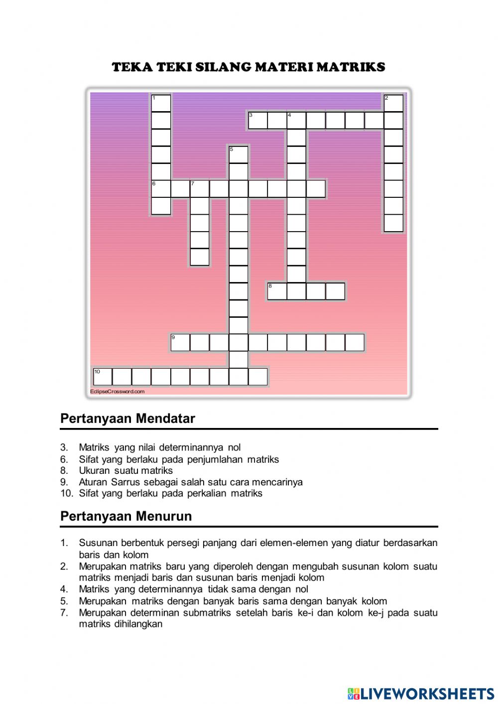 Detail Teka Teki Matematika Sd Nomer 2