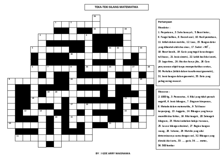 Detail Teka Teki Matematika Sd Nomer 35