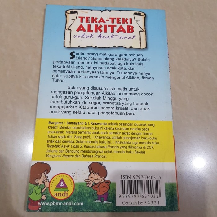 Detail Teka Teki Silang Alkitab Untuk Anak Sekolah Minggu Koleksi Nomer 41
