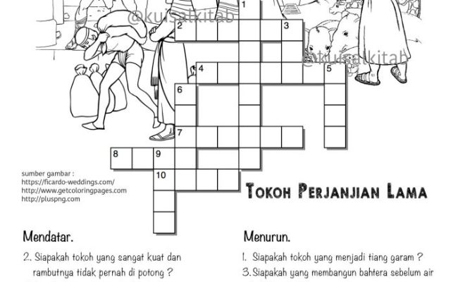 Detail Teka Teki Silang Sekolah Minggu Nomer 43