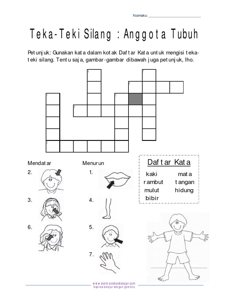 Detail Teka Teki Silang Untuk Anak Tk Nomer 45