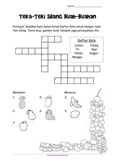 Detail Teka Teki Silang Untuk Anak Tk Nomer 7