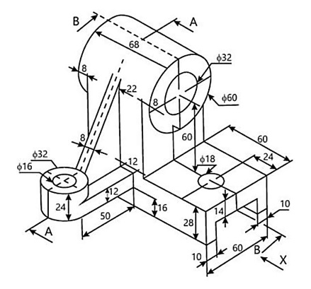 Detail Teknik Gambar 3 Dimensi Nomer 46