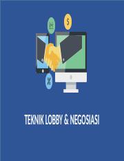 Detail Teknik Lobi Dan Negosiasi Ppt Nomer 17