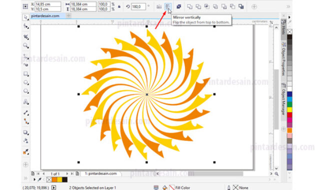 Detail Teknik Membuat Gambar Geometris Menggunakan Corel Nomer 3