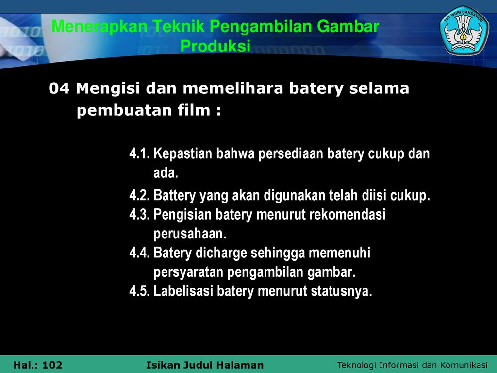 Detail Teknik Pengambilan Gambar Menurut Nomer 10